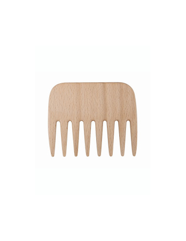 Peine de madera Redecker para cabello rizado de haya natural