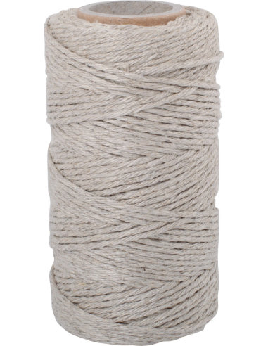 Hilo de lino azul y natural Redecker 55m  Calidad superior