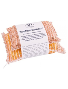 Esponja estropajo cobre 2 unidades 7x11 y 10x14 cm Redecker