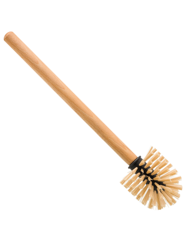 Cepillo WC madera haya 37cm con limpia bordes PENC Redecker