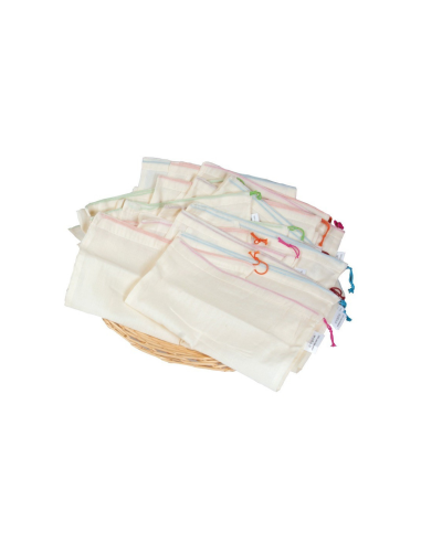Bolsas ecológicas GOTS para productos a granel 5x30x33cm