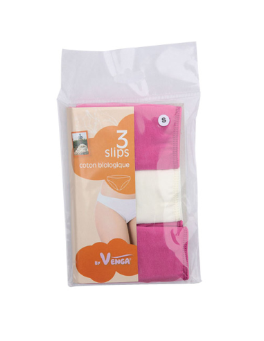 Bragas fucsia 3 unidades S** By Venga  Comodidad y estilo
