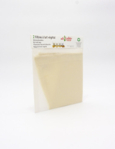 Bolsa Filtro Leche Vegetal Algodón Ecológico 2uds 35x15cm