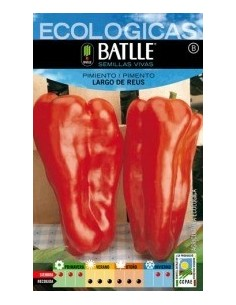 Semillas Pimiento Rojo Largo de Reus Batlle  Calidad Top