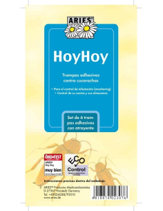Trampa de Cucarachas Hoy-Hoy Aries Set 6 Unidades Efectivas