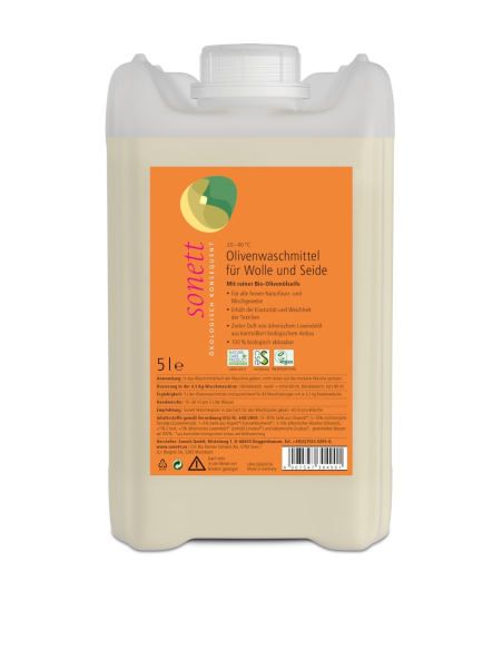 Detergente ecológico Sonett 5L para lana y seda delicada