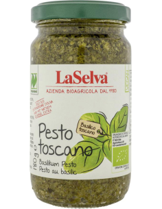 Pesto de albahaca (con ajo) toscano, 180g de Laselva