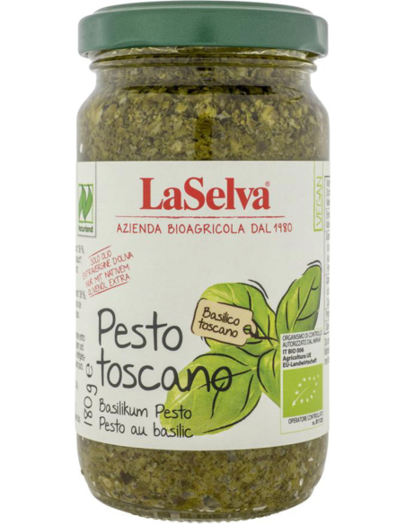 Pesto de albahaca (con ajo) toscano, 180g de Laselva