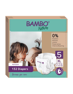 Pañales Bambo Nature Talla 5, 22 unidades para 12-18 kg