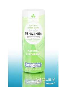 Desodorante Sensitive Lima y Limón Ben&Anna 40g Natural