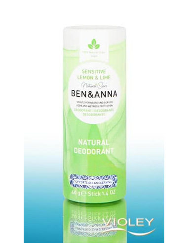 Desodorante Sensitive Lima y Limón Ben&Anna 40g Natural