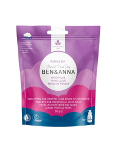 Jabón en espuma Purple Sky Ben&Anna 55g, tabs concentrados