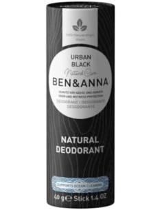 Desodorante Urban Black Ben&Anna 40g sin plástico, ecofriendly
