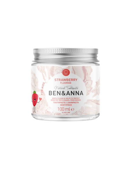 Dentífrico Fresa Infantil Ben&Anna 100ml con Flúor Natural