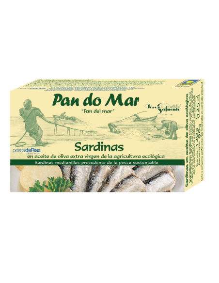 Sardinas en Aceite de Oliva Ecológico 525g Pan Do Mar
