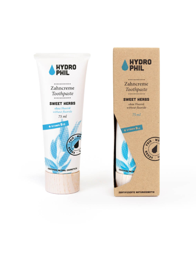 Dentífrico Hierba Dulce B12 sin Flúor Hydrophil 75ml