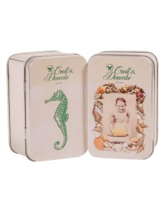 Cajita de jabón zinc 9,5x6x4,5 cm Croll&Denecke elegante