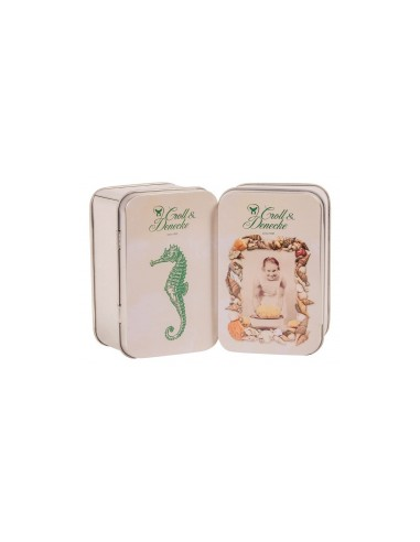 Cajita de jabón zinc 9,5x6x4,5 cm Croll&Denecke elegante