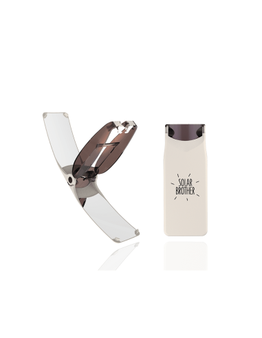 Mechero Solar Suncase Blanco de Solarbrother  Ecológico y Práctico