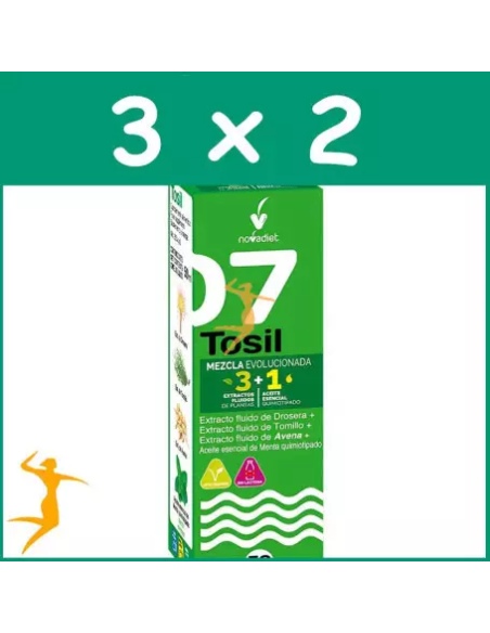 Pack 3x2 Tosil + Aceite Esencial de Menta 50 ml Novadiet