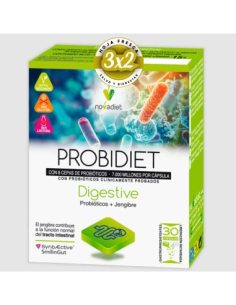 Pack 3x2 Probidiet Digestive 30 cápsulas Novadiet eficaz