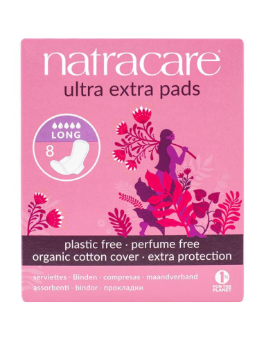 Pack 12 Uds. Ultra Extra Larga C/Alas 8/U  de Natracare