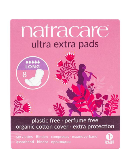 Pack 12 Uds. Ultra Extra Larga C/Alas 8/U  de Natracare