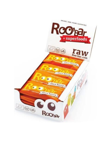 Pack 20 Uds. Barritas Con Inca Berry Y Naranja Bio 20 x 30 g  de Roo´Bar