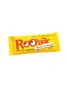 Pack 20 Barritas Bio con Maca y Arándanos Roo'Bar 30g