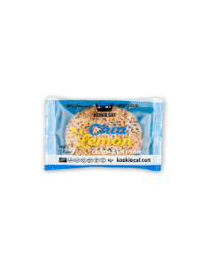 Pack 12 Galletas Chía & Limón Kookiecat 50g - Saludables