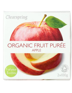 Pack 12 Compotas Bio Manzana y Piña 2x100g Clearspring