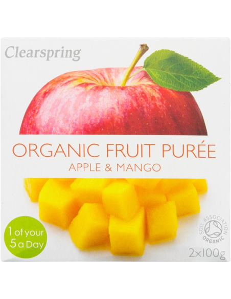Pack 12 Uds. Compota De Manzana Y Mango Bio 2x100 g  de Clearspring