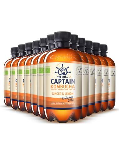 Pack 12 Uds. Jengibre Y Limón Bio 400 ml  de Captain