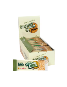 Pack 24 Barritas Sésamo y Miel Solnatural 50g cada una