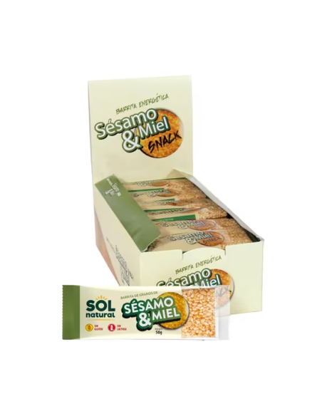 Pack 24 Uds. Barritas De Sésamo Y Miel 24 x 50 g  de Solnatural