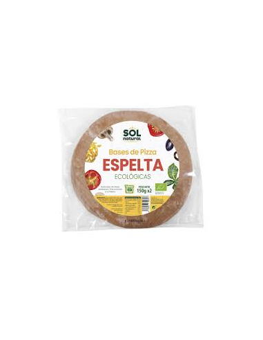 Pack 10 Uds. Base De Espelta Integral Masa Gruesa Bio 2 x 150 g  de Solnatural