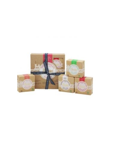 Jabon Pastilla 4Uds Leche Burra+Melocoton+Granada de La Corvette