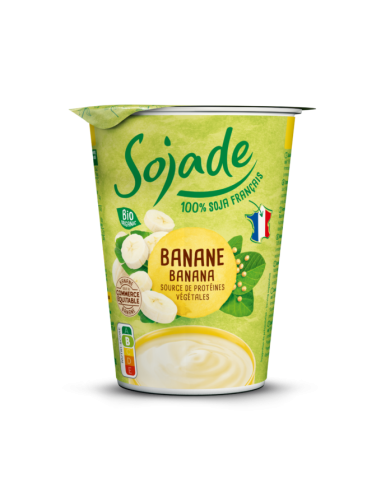Yogur De Soja Con Plátano Bio, 400 G de Sojade