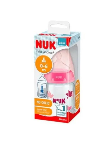 Biberon Fc+ Tc Cristal 0-6 M Silicona Niña 120Ml. de Nuk