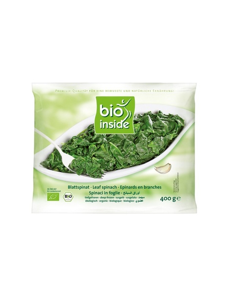 Espinacas En Hoja Bio, 400 G de Bio Inside