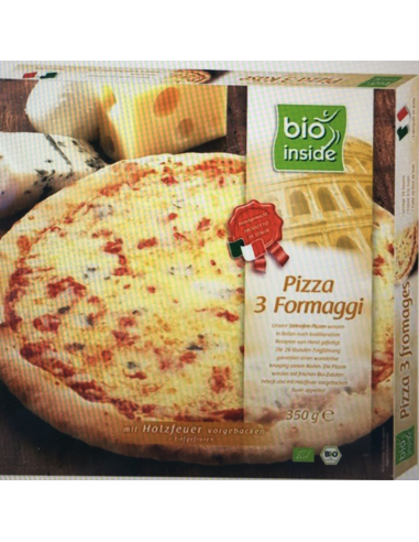 Pizza Tres Quesos Bio, 350 G de Bio Inside