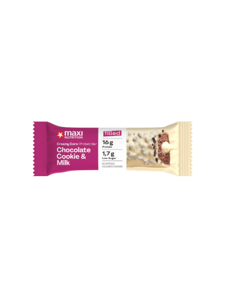 Creamy Core Bars Chocolate Cookie Milk 45G X 12Ud de Maxinutrition