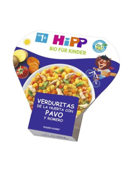 Pack 6 Uds. Verduritas De La Huerta Con Pavo Y Romero Bio 250 g  de Hipp