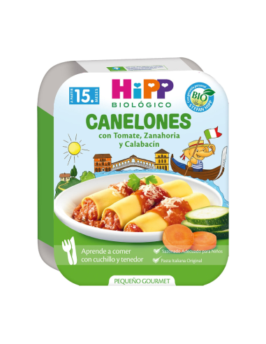 Pack 6 Uds. Canelones Con Tomate, Zanahoria Y Calabacín Bio 250 g  de Hipp