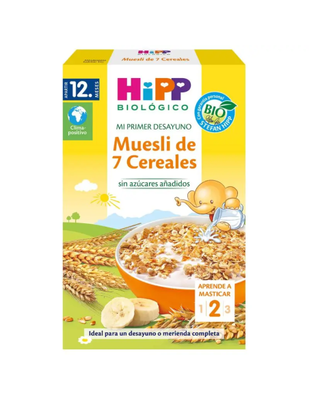 Pack 6 Muesli 7 Cereales Bio Hipp 200g - Natural y Saludable