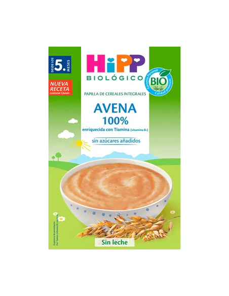 Avena 100% Papilla De Cereal Bio 200 g  de Hipp
