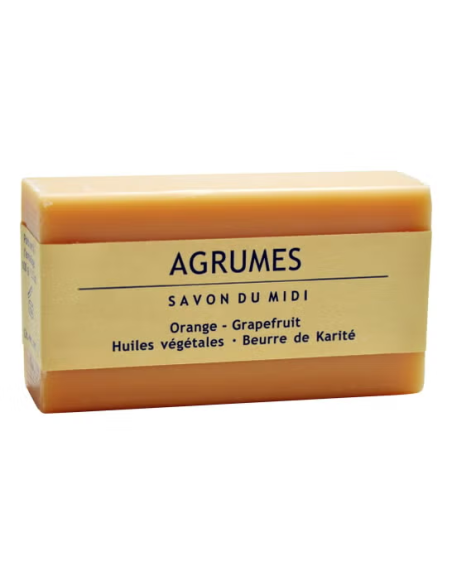 Jabon En Pastilla De Agrumes(Naranja-Pomelo ) 100G Savon Du Midi