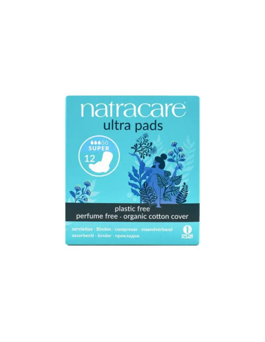 Pack 12 Uds. Compresa Super Con Alas 12/u  de Natracare