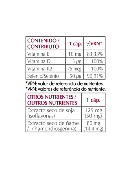 Bimenopause Plus K2 30 capsulas de Intersa