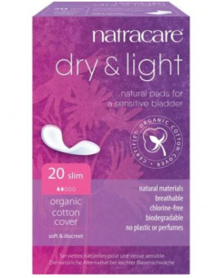Pack 6 Compresas Finas Incontinencia Natracare 20 unidades